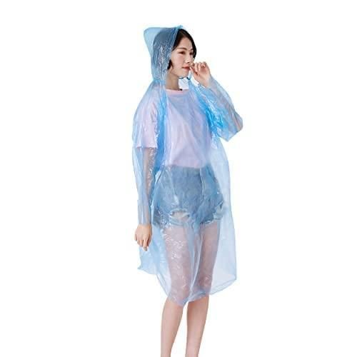 Portable Disposable Unisex Raincoats Ball with Hook (Pack of 2)